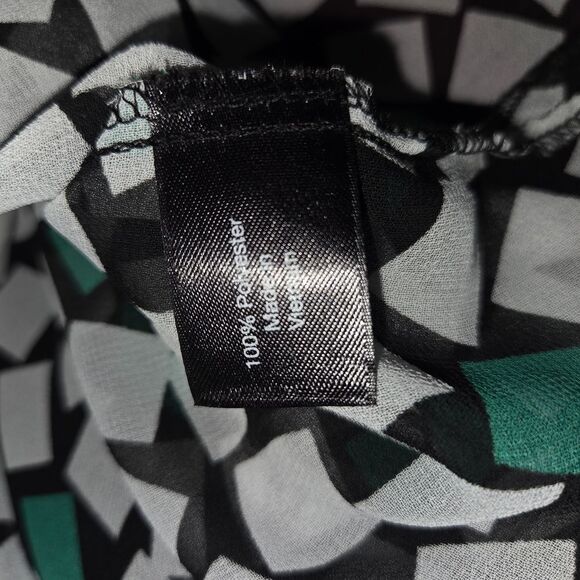 Lane Bryant Sheer Chiffon Geometric Print Blouse Top Size 18/20 - Picture 6 of 6